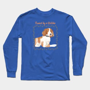 Welsh Springer Spaniel watercolor design Long Sleeve T-Shirt